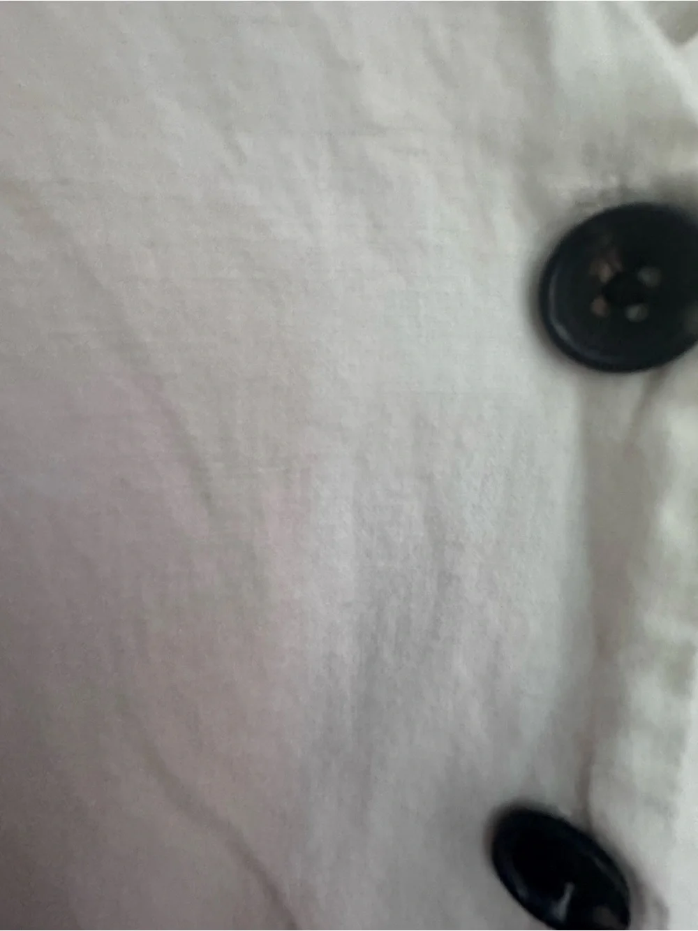 Women’s White Button-Front V-Neck Blouse